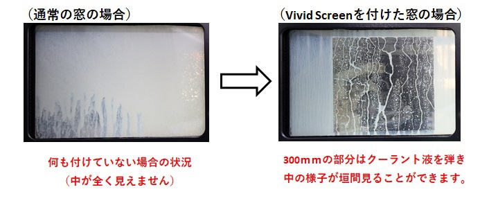 フッ素系撥水ハードコートフィルムの使用例